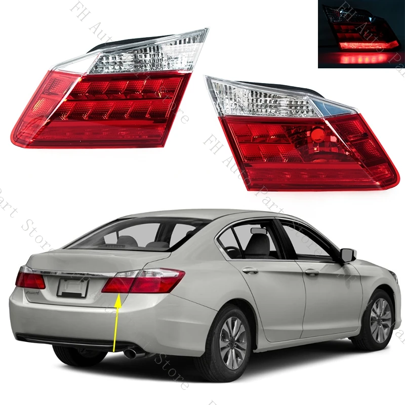 Car Rear Bumper Inside Tail Light Brake Stop Reverse Lamp Inner Taillight Taillamp For Honda Accord 9th 2014 2015