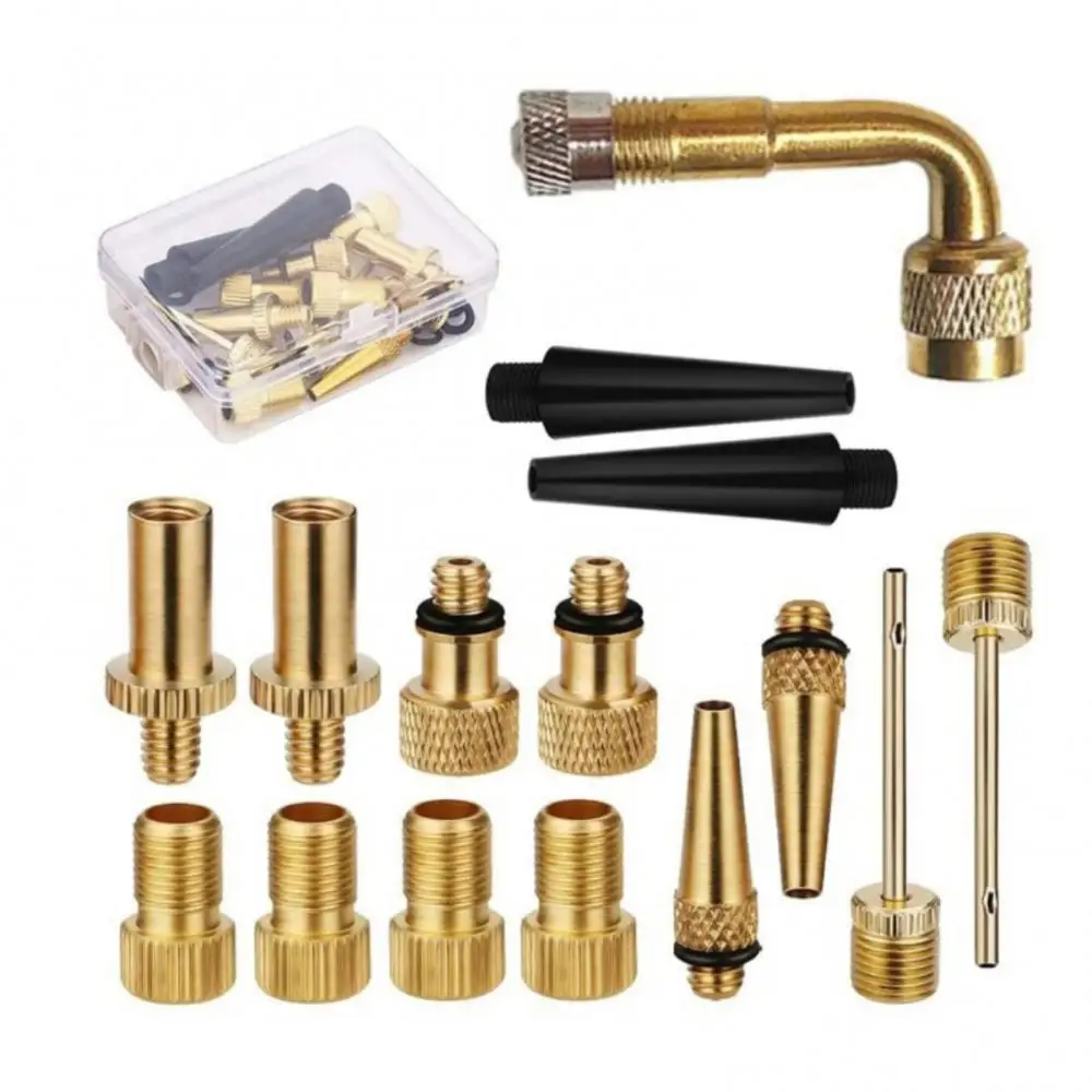 1~8PCS Copper Valve Adapter Set Bike Inflator Pump Accessories Motorcycle Pump Converter Adapter Kits