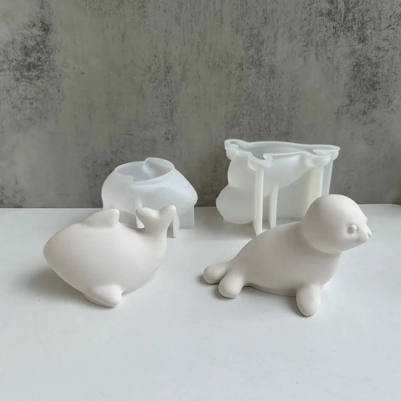 3d Dolphin Shaped Mold Silicone Seal Whale Form Candle Mould for Candle Making Supplies Gypsum Handmade Diy Home Decoration Tool