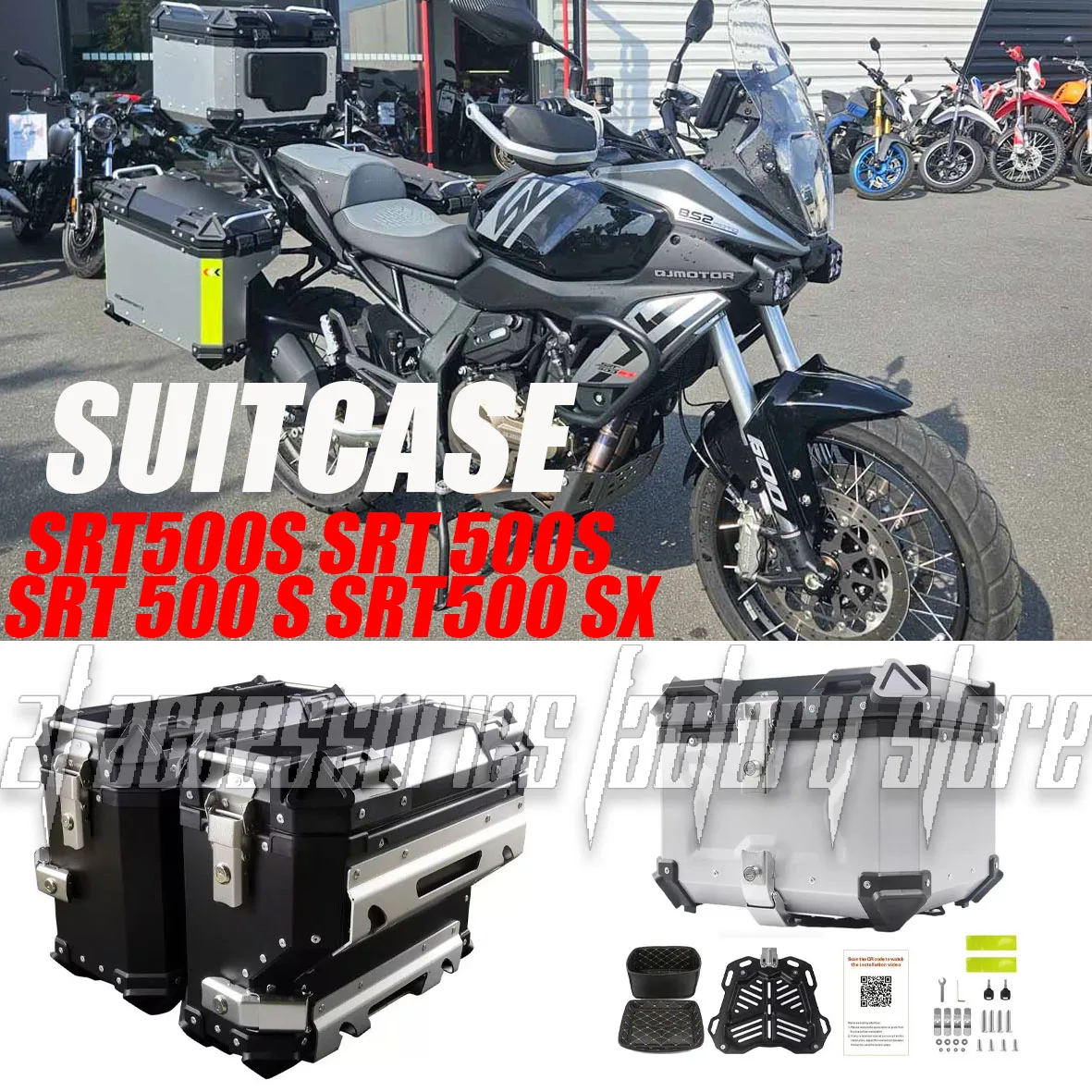 

Suitable for Xinjiang motorcycle SRT550SX SRT 500SX SRT 500 trunk side luggage bag luggage rack rear tail box bracket brand new