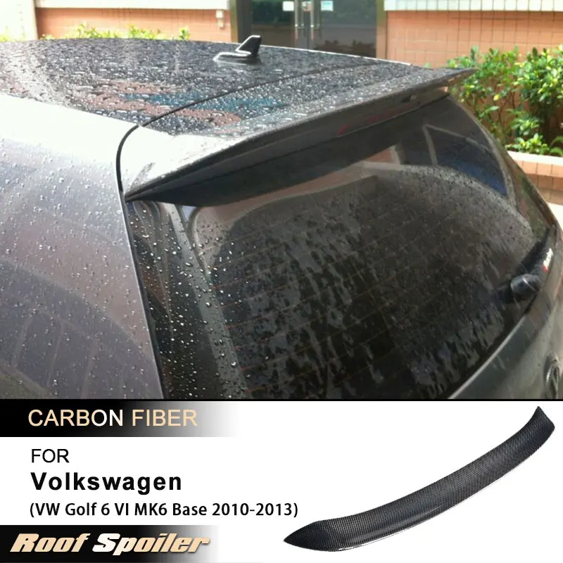 

Car Rear Roof Spoiler Wings for Volkswagen VW Golf 6 VI MK6 Standard 2010-2013 Racing Rear Spoiler Window Trim Carbon Fiber