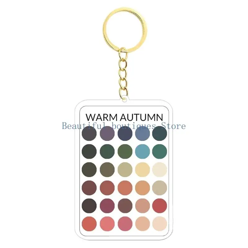 U4LF Unique Handmade Acrylic Key Fob With Stylish Color Blends Practical Keychain Accessory For Keys Or Crafting Supplies