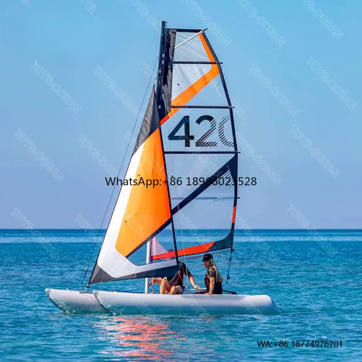 

Customizable water sports inflatable sailboat accessories inflatable pontoons