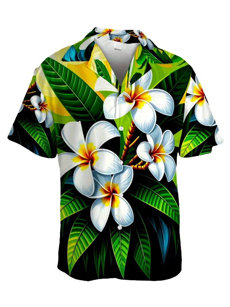 

Гавайская рубашка с забавным 3D-принтом кокосовой пальмы, повседневная рубашка в стиле Харадзюку, модный оверсайз топ, крутая одежда с принтом, мужские дизайнерские рубашки