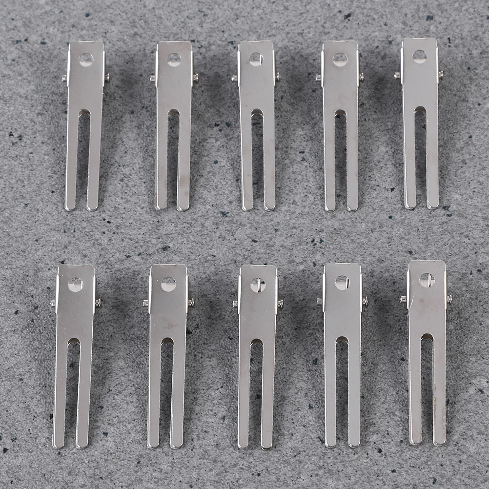 

100pcs Double Fork Hair Clips Metal Women Barrettes for Girls Decoration Styling Unique Duckbill Design Good Grip Simple