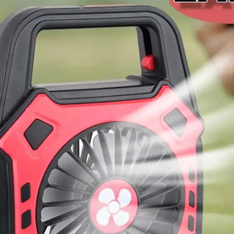 

2-в-1 USB перезаряжаемый светодиодный вентилятор и лампа для кемпинга, портативный уличный светильник с ручкой для кемпинга, офиса, вечеринки, рыбалки