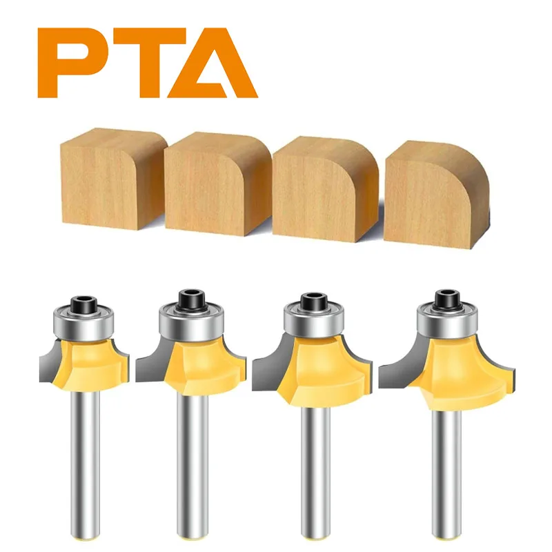 6MM 6.35MM 8MM 12MM 12.7MM Shank Corner Round Over Router Bit CuttinWoodworking Milling Cutter for Wood Face Mill