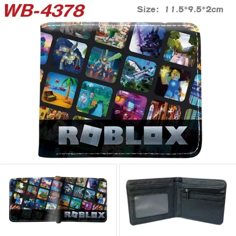 

Creative Roblox Peripheral Merchandise Short Wallet Anime PU Leather Printed Coin Purse Decorative Daily Necessitie
