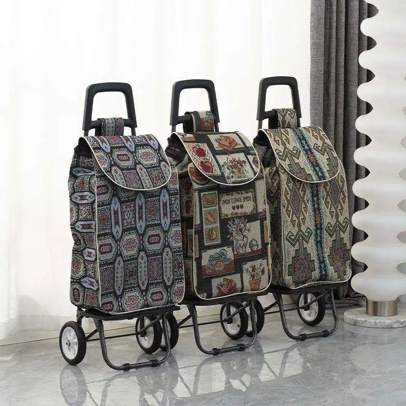 portable-shopping-cart-vegetable-buying-car-elderly-climbing-stairs-pull-rod-trailer-stainless-steel-iron-body-retractable-ha