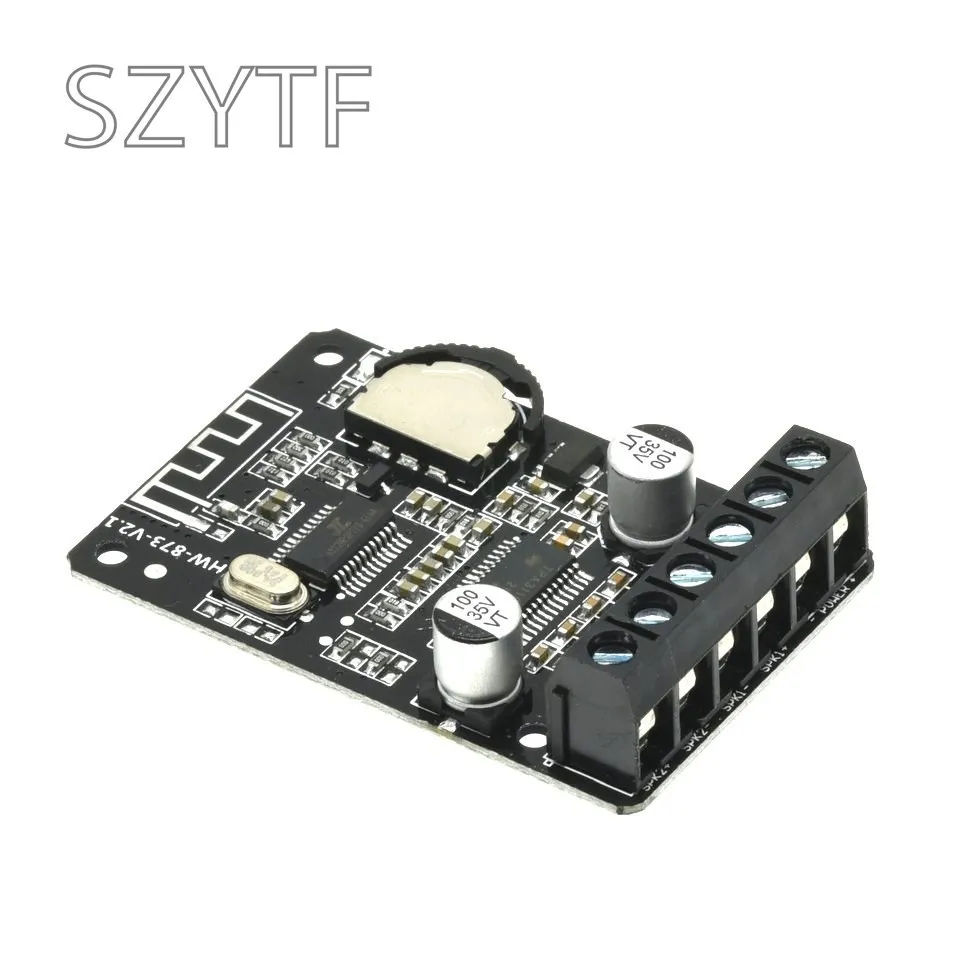 10W / 15W / 20W Stereo Bluetooth-compatible Power Amplifier Board 12V/24V High Power Digital Amplifier Module XY-P15W