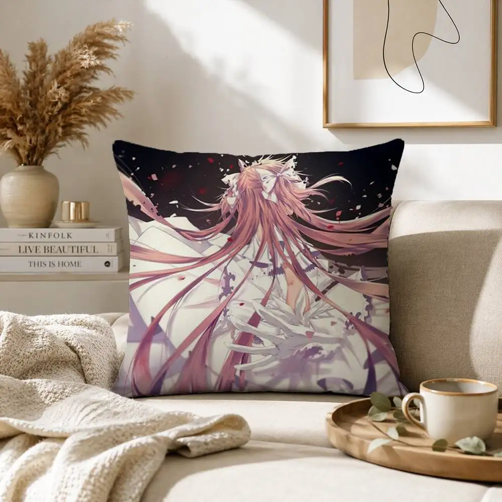 Puella Magi Madoka Magica Anime Girl Cute Pillow Case for Sofa Living Room Home office Decor Protective Cover
