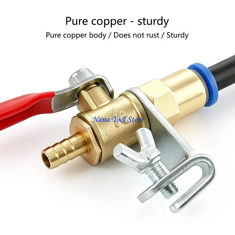 31GJ Cutting Machine Nozzle Attachment for Wet Cutting Work, Water Feed Dust Reduction Part with Adjustable Direction and Metal