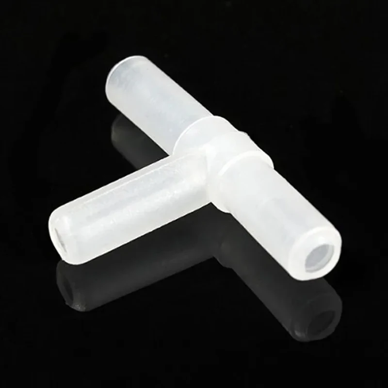 4mm Plastic T Shape Tee 3 Way Hose Joints Fish Tank Aquarium Air Pump Tubing Connectors Aquarium Accessories Fish Tank Supplies