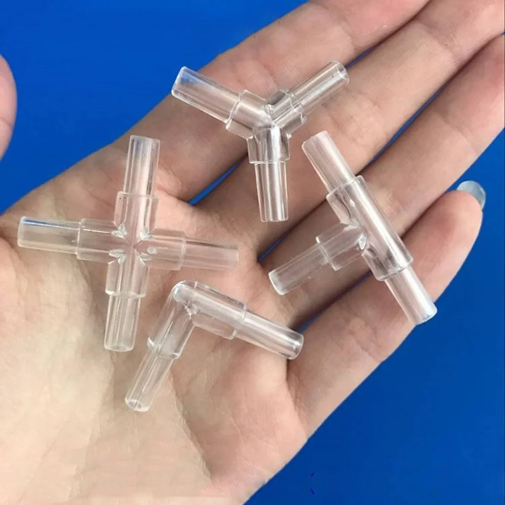 

9pcs Aquarium Oxygen Pump Accessory Stainless Steel Distributor For Fish Tank Anti-Backflow Valve Tube Connector Crysta