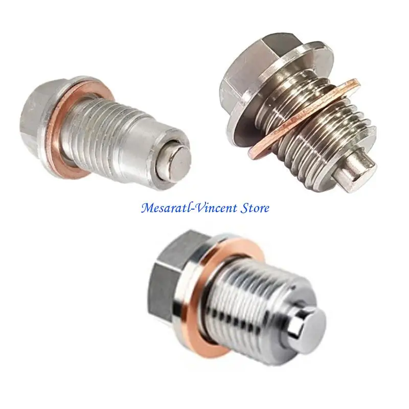 

A70F Drain Nut Bolt with Washer Gasket Oil Drain Plug Seal Auto Accessory