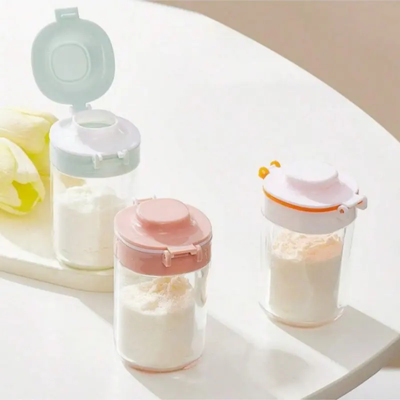 80ml 3-Piece Double-Opening Portable Infant Milk Powder Box - Outing Milk Powder Container - Baby Milk Powder Compartment Box