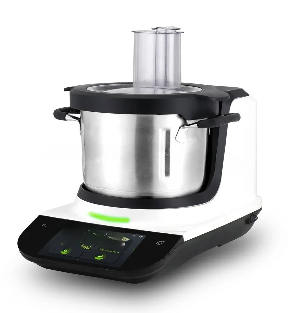 Multifunctional intelligent machine human kitchen cooking food processor 1200w built-in WiFi and color screen