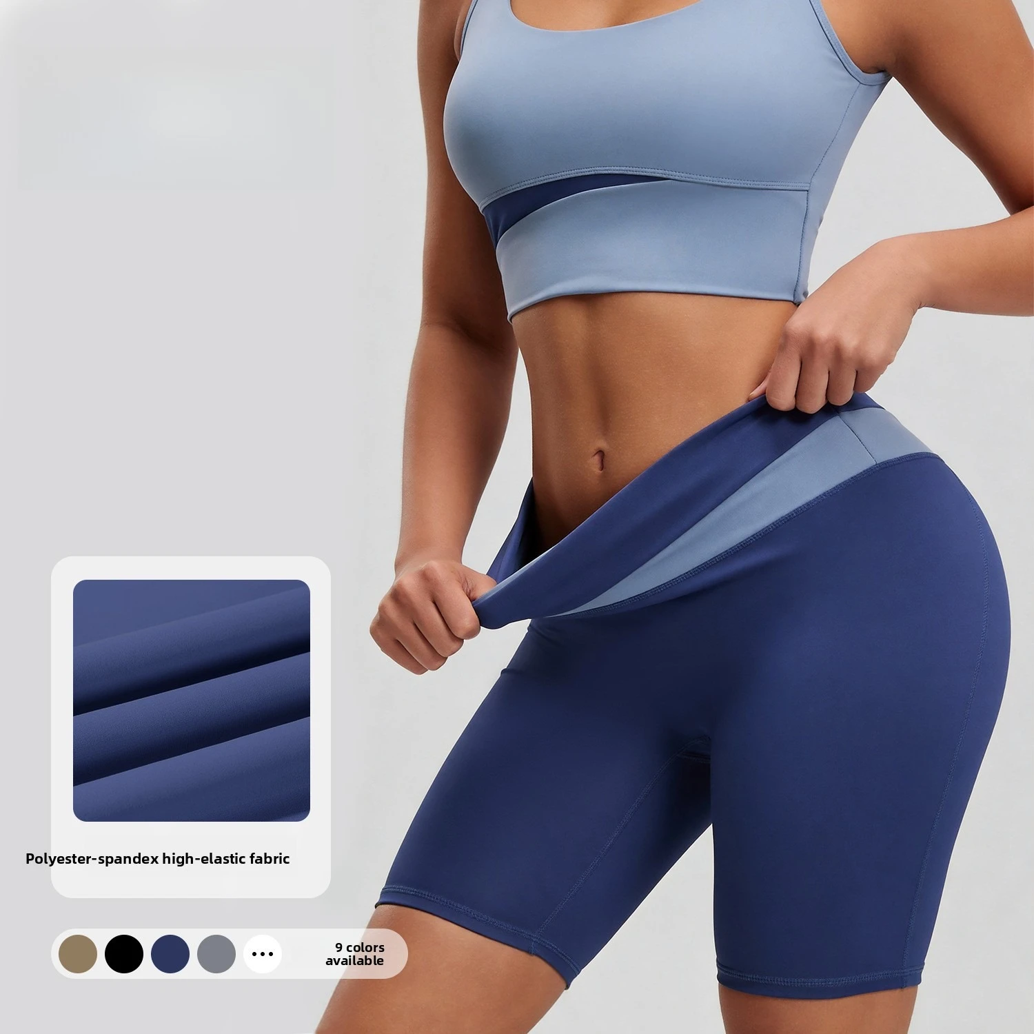 Sexy New Arrival Women’s High Stretch Yoga Shorts High Waist Tummy Control Butt Lift Cross Front 5 Inch Athletic Workout Shorts