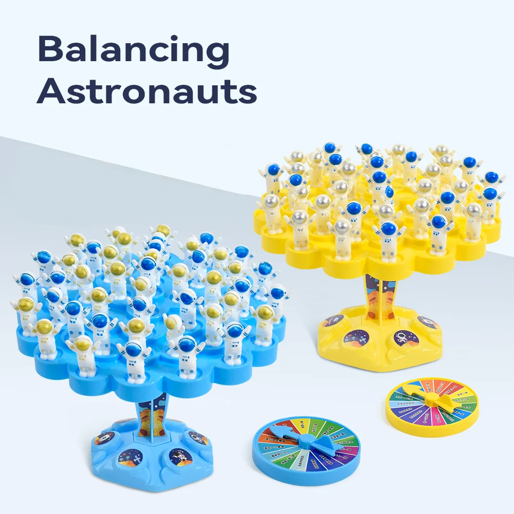 Astronaut Balance Tree Game Balance Board Parent-Child Interaction Desktop Balance Game Toy Space Children Puzzle Toy Gift