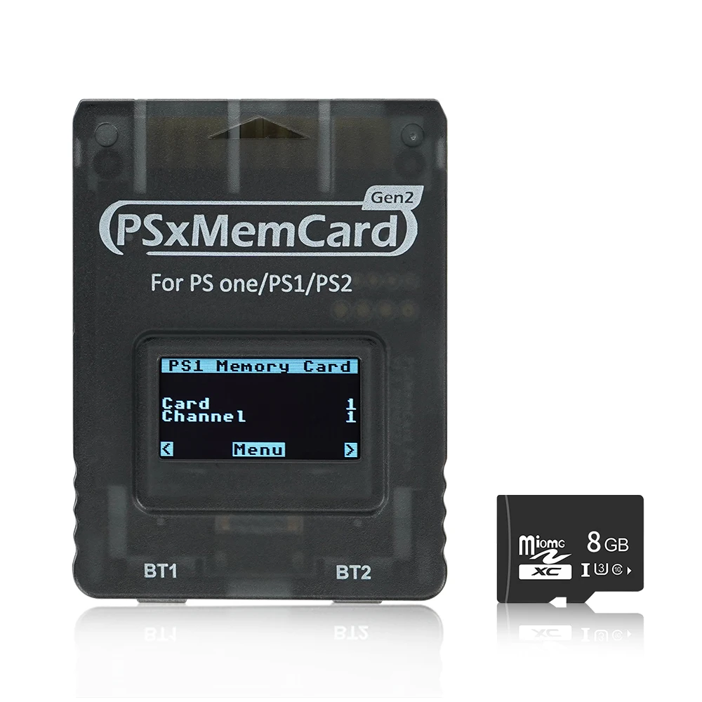 Bitfunx PSxMemCard Gen2 Store Game Saves voor PS1 en PS2 Games voor PlayStation1 PS one Playstation2 gameconsoles