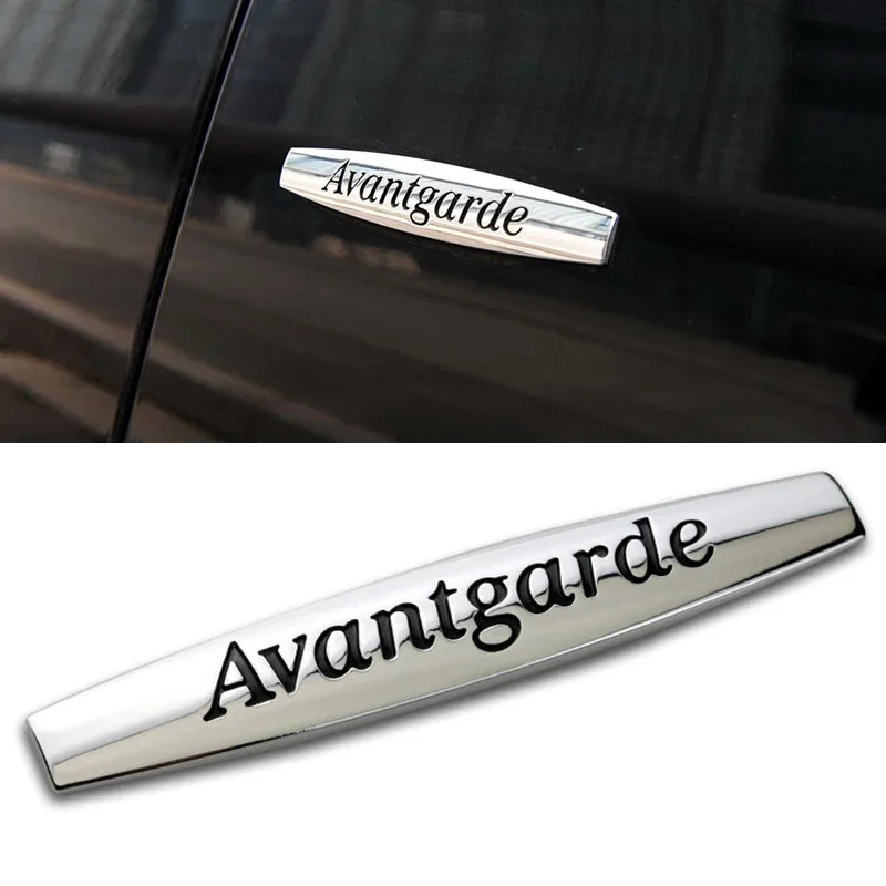 3D Avantgarde Emblem Car Side Body Fender Sticker Logo Badge for Mercedes Benz AMG C E S Class CLA ML W202 W203 W204 W205 SL