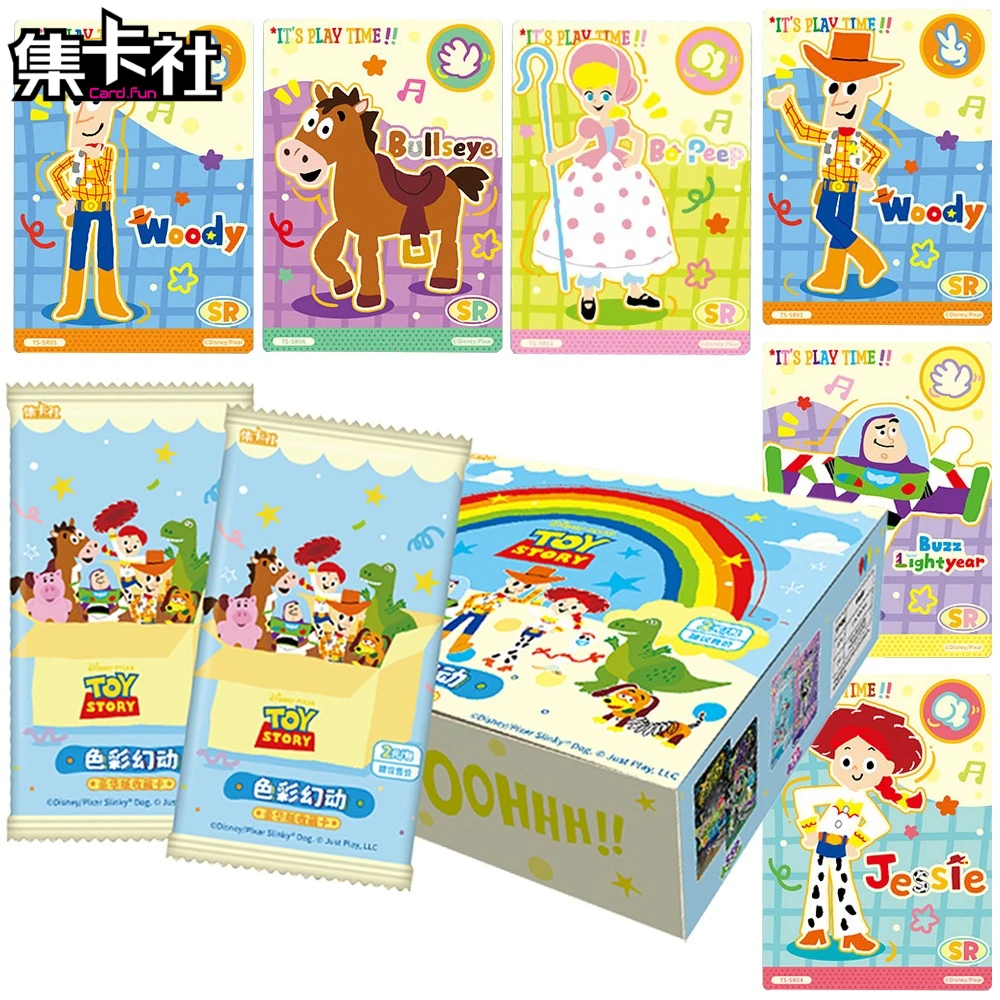 

CARD.FUN Коллекционные карты «История игрушек», мультфильм Диснея, забавная горизонтальная доска, доска «История», поощряющие детские рождественские подарки