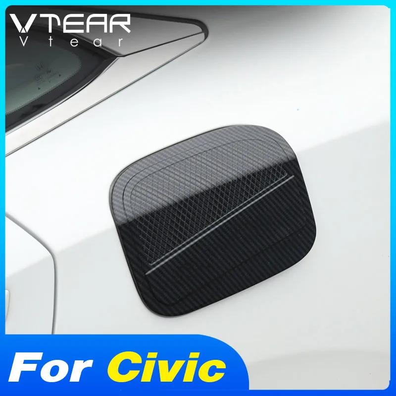 

Vtear Car Fuel Tank Cap Cover For Honda Civic sedan 10th 2016-2020 Car Body Refuel Panel Cap Exterior Accessory Decor Products