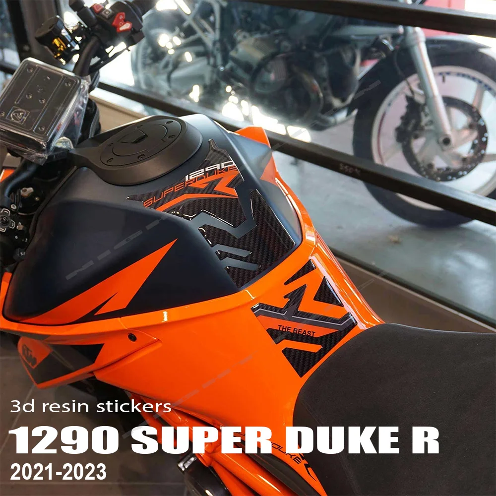 Tank Pad 3D Sticker Accessories for 1290 Super Duke R 2020-2022 Motorcycle Accessories 3D Epoxy Resin Sticker Protection Kit