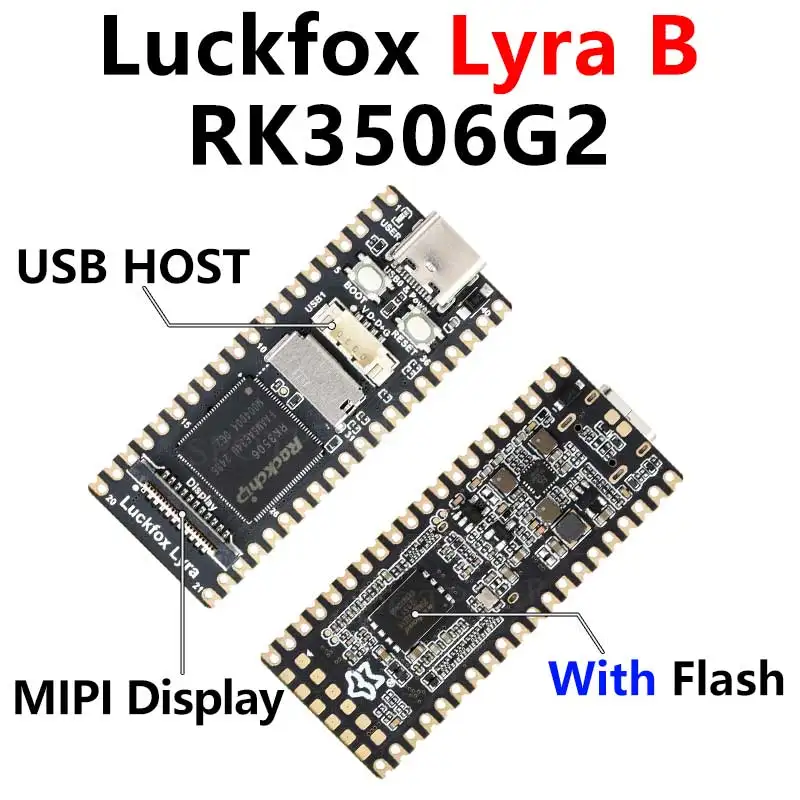 Luckfox Lyra B Flash-Boot Versão RK3506G2 Rockchip Linux Placa de Desenvolvimento Para MIPI/DSI Display Cortex-A7