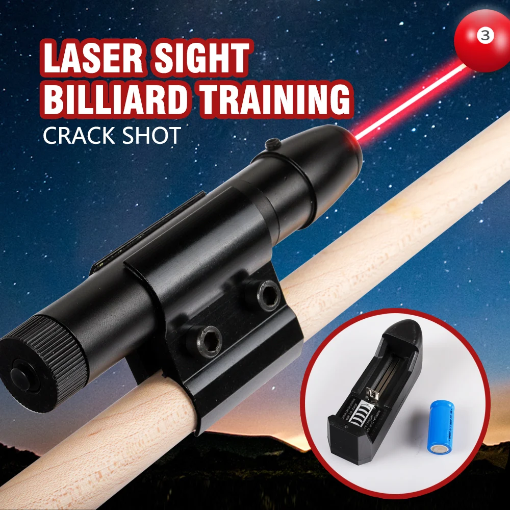 

Billiard cue laser sight billiard training equipment shot action correction billiard practice device black eight practice ball