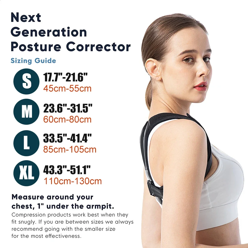 1PC Back Posture Correction Belt,Hunchback Prevention Correction of Sitting Posture,Unisex Breathable Body Shaping Support Brace