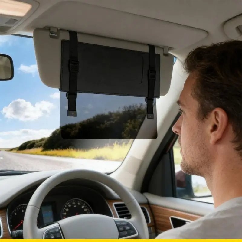 SZCH Customizable Auto Sun Shade Extension With Polarized Panel For Improved Driving Safety