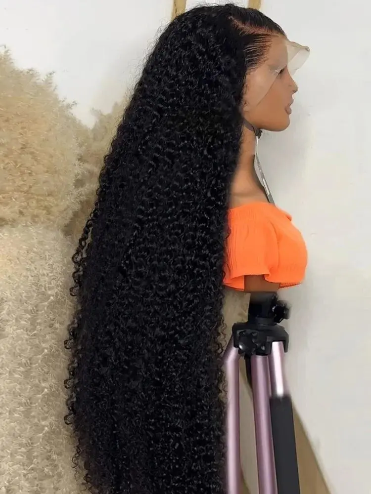 250 300 Density Curly 13x6 HD Lace Frontal Human Hair Wigs Brazilian 30 40 Inch Water Deep Wave 13x7 Lace Front Wig For Women