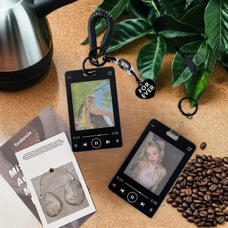 Revolutionary Audio Device Star Image Card Holder Student Badge Holder Image Display Secure Card Case Keyring Pouch Charm
