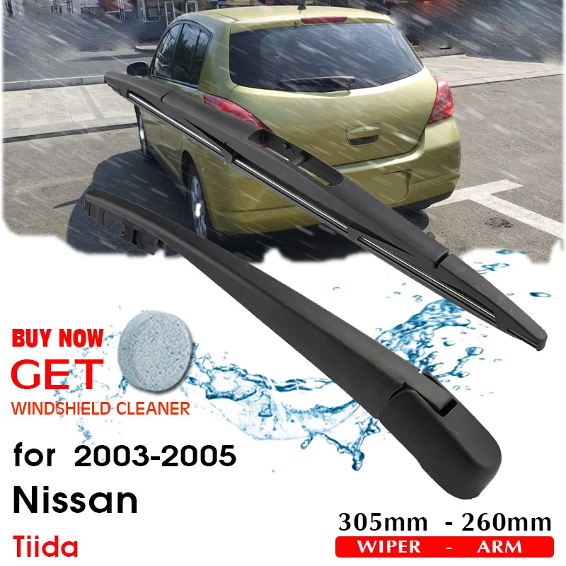 

BROSHOO Car Rear Wiper Blades Back Windscreen Wiper Arm For Nissan Tiida Hatchback (2003-2005) 305mm,Windshield Auto Styling