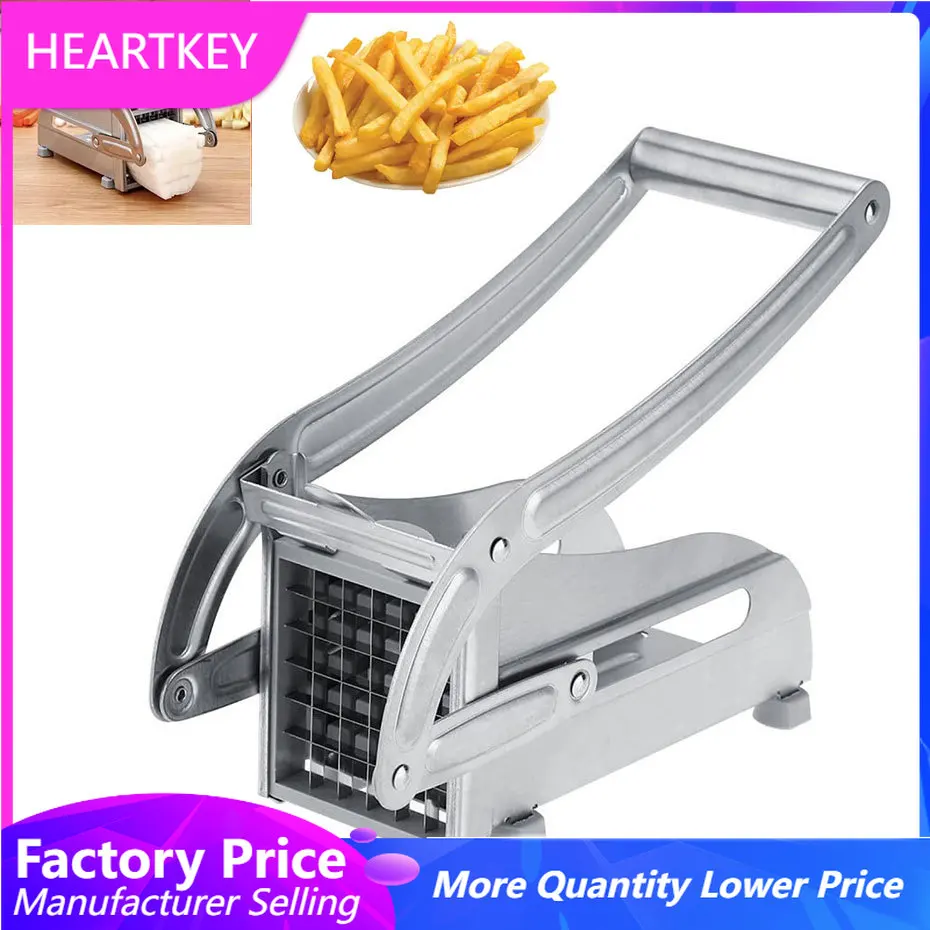 

Potato Slicer Manual Stainless Steel Fries Cutter Multifunction Vegetable Fruit Grid Slicer Potato Chopper Kitchen Gadgets