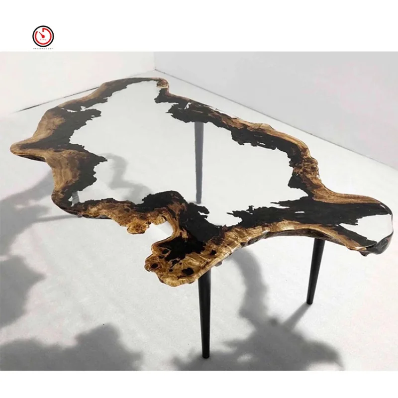 custom.TT OEM&ODM Factory High Quality Outdoor Garden Bistro Living Room Live Epoxy Resin Wood Coffee Table