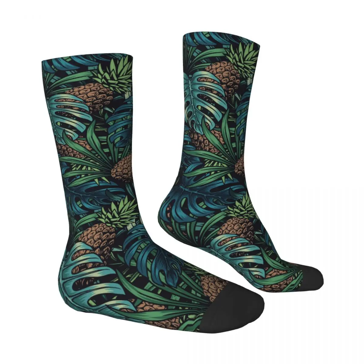 Tropical Forest Pineapple Socks Male Mens Women Summer Stockings Printed