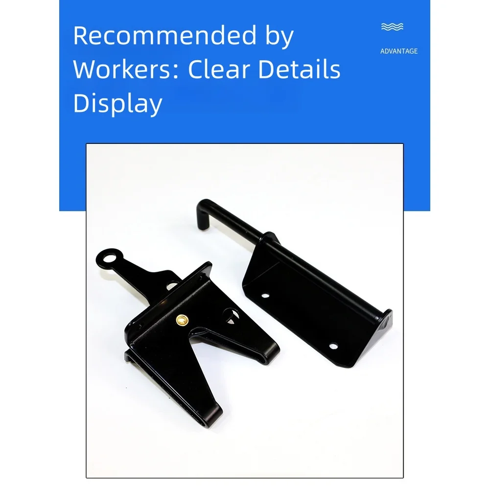 

Сверхмощная защелка для входной петли для деревянного садового входа для забора, двери сарая с анти-черным пластиковым распылением