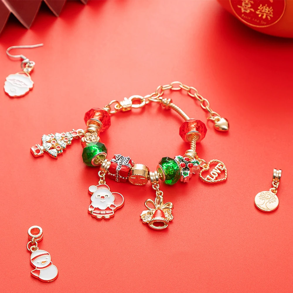 Christmas Crystal Bracelet Advent Calendar Gift Lost Butterfly Gold Silver 24 Day Countdown 2026 Children Blind Box Mood Props