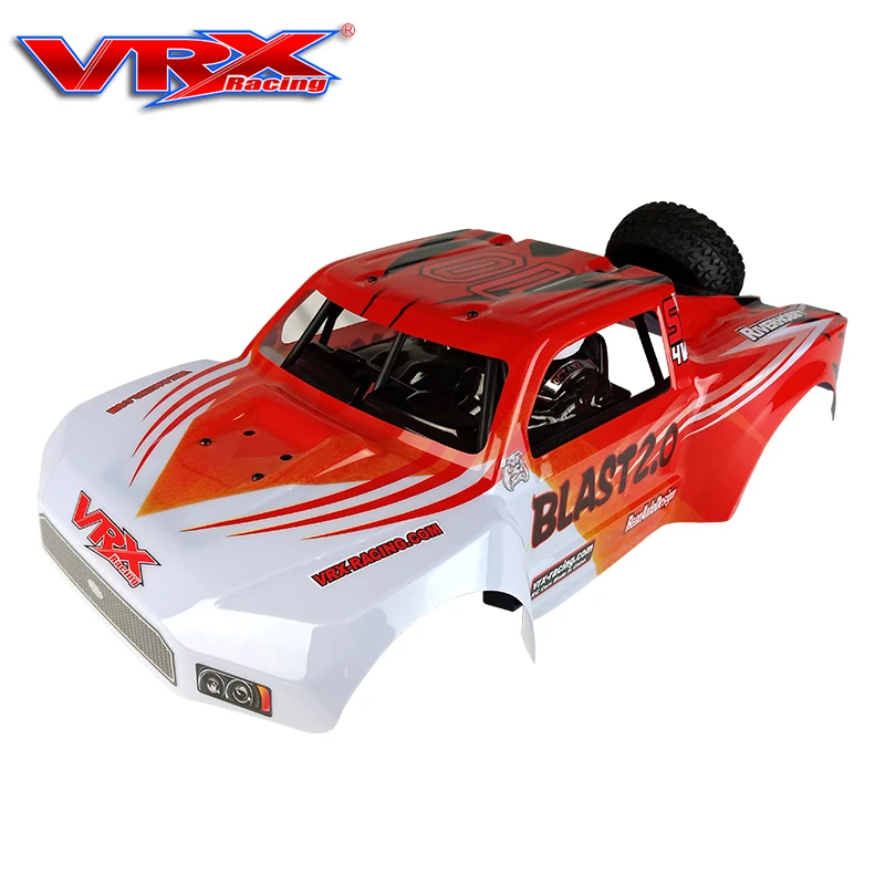 VRX Short Card Car Shell + Nylon Roll Cage + Spare Wheel + Driver Blister For VRX RH1043SC/1045SC  1/10 Rc Car Part