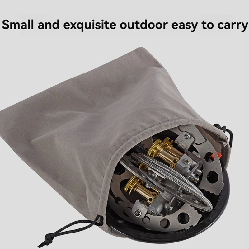 Outdoor Five-Star Fierce Stove Highpower Camping Barbecue Portable Windproof Stainless Steel Folding Stove