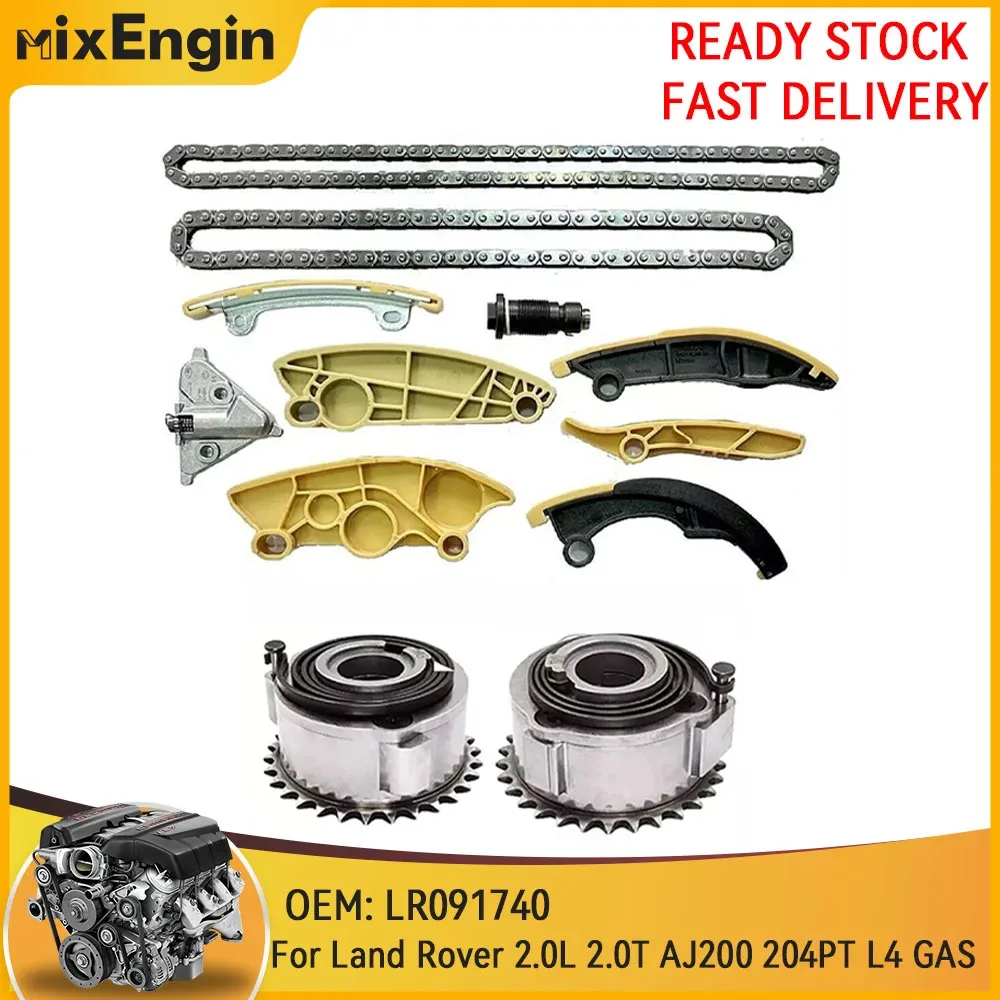 

Engine Timing Chain Kit W/ VVT Gear Fit 2.0 T For Land Rover Range Rover Discovery Sport Jaguar AJ200 PT204 2.0T L4 GAS