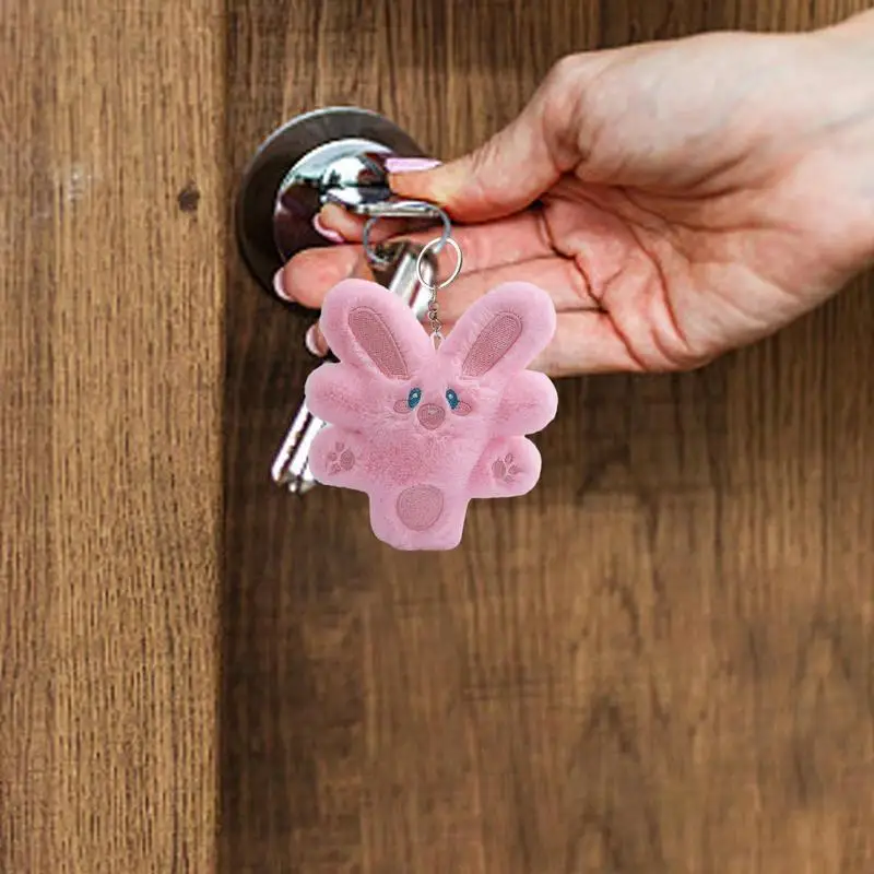 Rabbit Plush Keychain Small Cute Doll For Purse Unique Novelty Toy Doll Key Holder Bag Pendant For Bag Purse Backpack