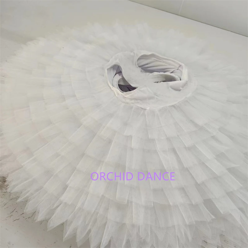 Hoge Kwaliteit Custom Size Kids Meisjes Vrouwen Volwassen Performance Dragen Bloemen Fee Witte Schotel Ballet Tutu Kostuums