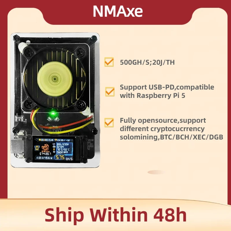 Lucky Miner Bitcoin NMMiner ASIC Mining BTC BCH BSV DGB Dispositivo de lotería Crypto Solo Miner Máquina de minería Oficial Ultra BM1366