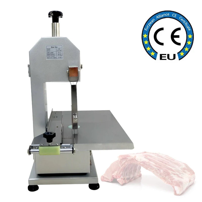 Commercial Desktop Cutting Bone Saw Frozen Meat Machine For Cutting Fish Trotters Steak Bones Electric Saw Blade
