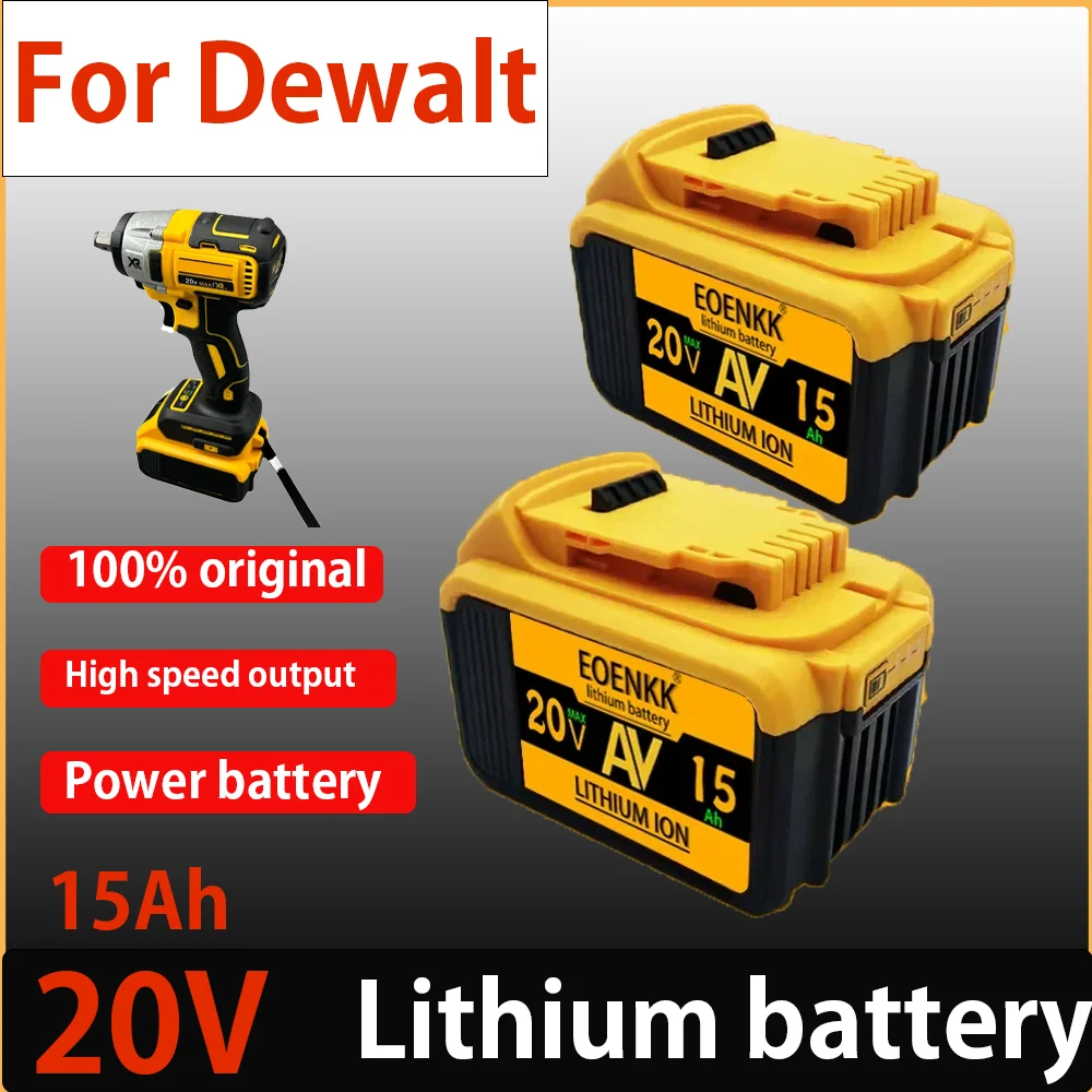 20V 15Ah DCB203 Lithium Battery Replacement for DeWalt 18v 20Volt Max  DCB112 DCB184 DCB200 DCB180DCB181DCB182 DCB201