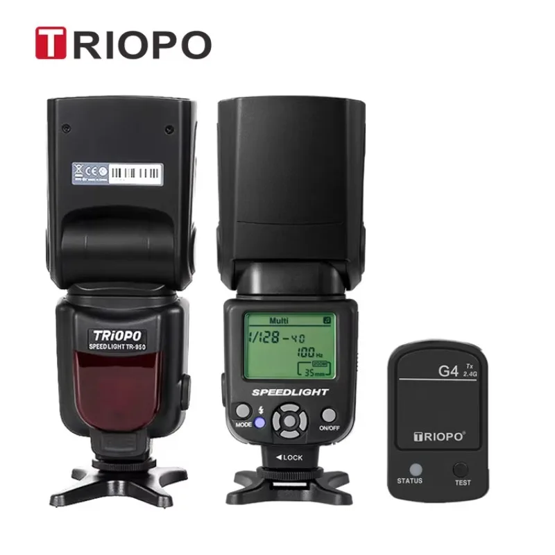 Triopo TR-950II Universal Speed Light Flash TR950II Camera Flash Lights with G4 Trigger for Nikon Canon Sony Fujifilm