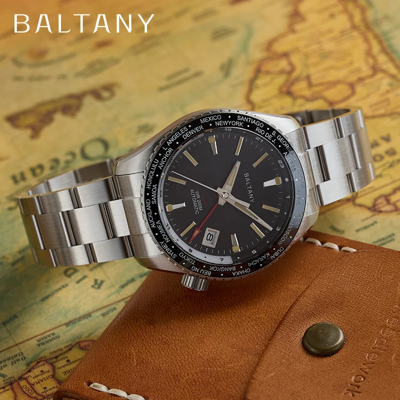 

Baltany 40 мм дата спортивные часы мужские S6083 NH34 автоматические механические часы керамический безель 20ATM браслет из нержавеющей стали спортивные часы